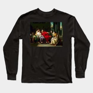 Virgil reading The Aeneid by Wicar Long Sleeve T-Shirt